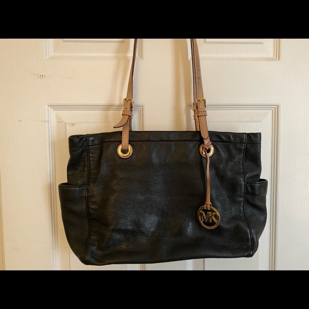 Michael Kors Leather Black Tote